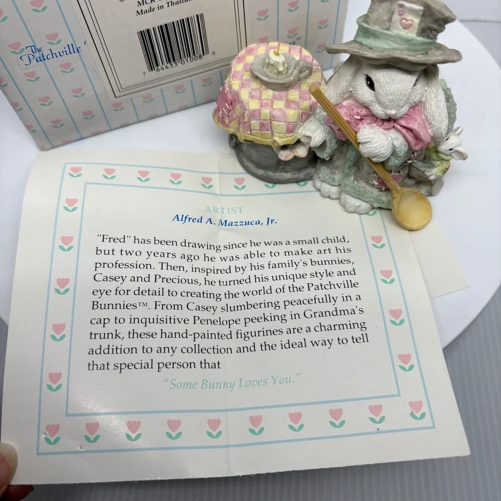 1993 The Patchville Bunnies SEAN‎ Figurine Alfred Mazzuca Jr MCK Easter Rabbit